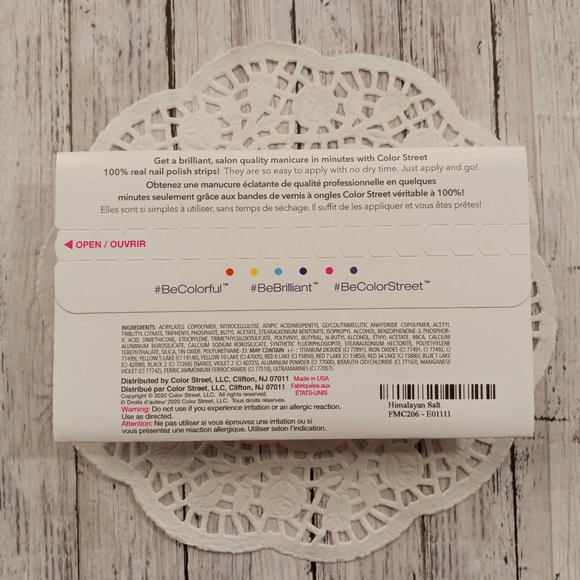 Color Street 100% Nail Polish Strips Himalayan Salt Cream Finish - Picture 4 of 6